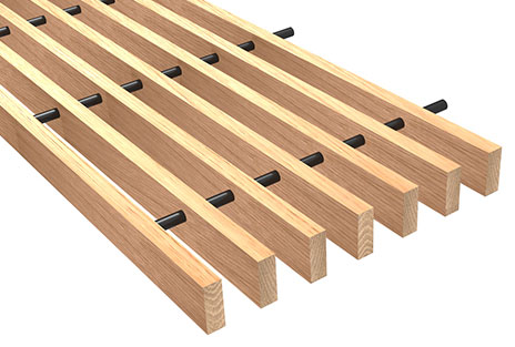 Gỗ tiêu âm trần Fineline Slats Open