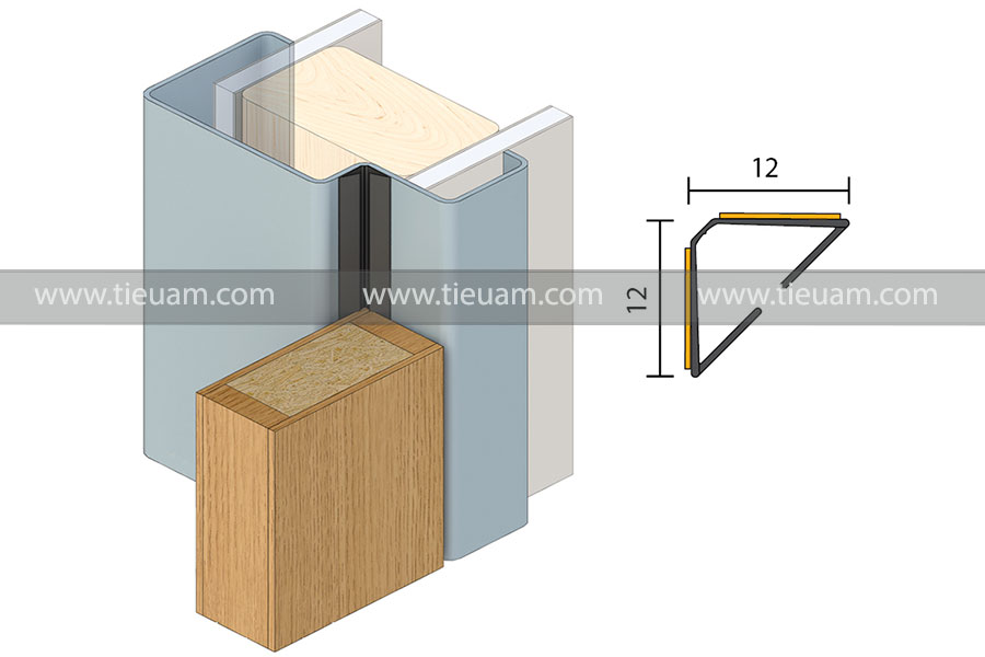 Gioăng cách âm cửa chữ V Door Seals RDS150 0