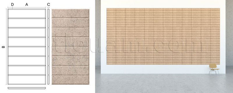 Len gỗ tiêu âm Remak® Acoustic WoodWool Arts 1