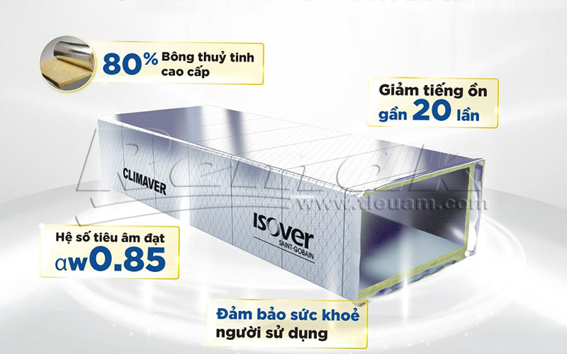 Ống gió Climaver 360 Neto là ống gió tiêu âm, cách nhiệt thế hệ mới