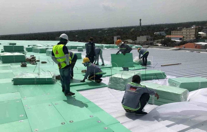 XPS foam được dùng nhiều trong cách nhiệt chống nóng cho nhà xưởng