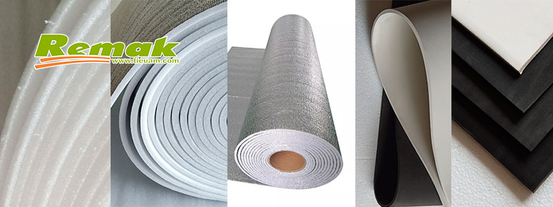 Cao su và mút xốp lót sàn gỗ